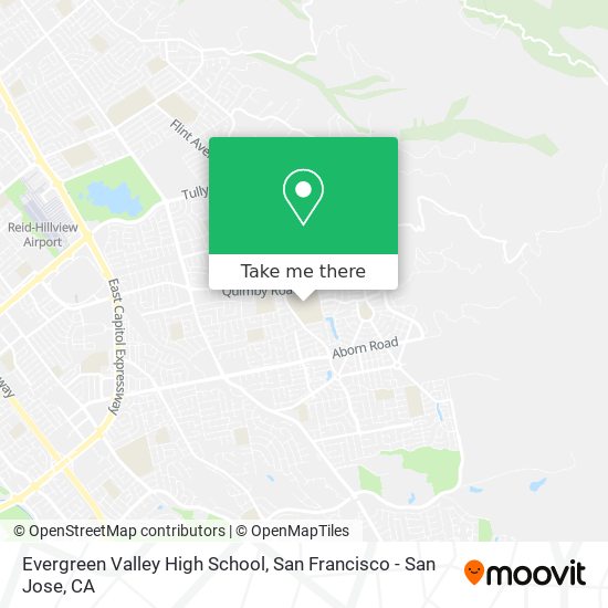 Mapa de Evergreen Valley High School