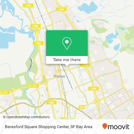 Mapa de Beresford Square Shopping Center