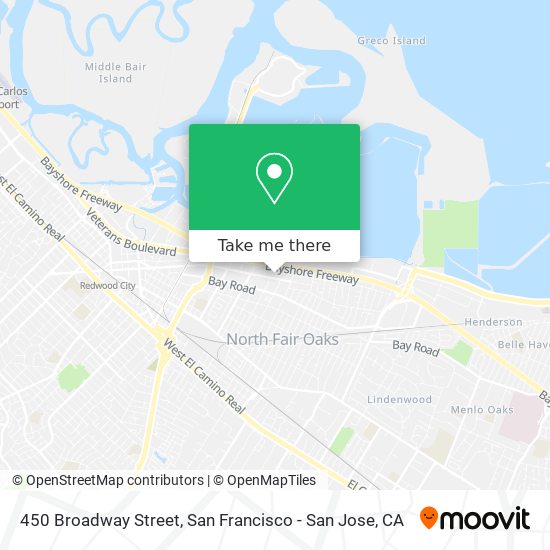 Mapa de 450 Broadway Street