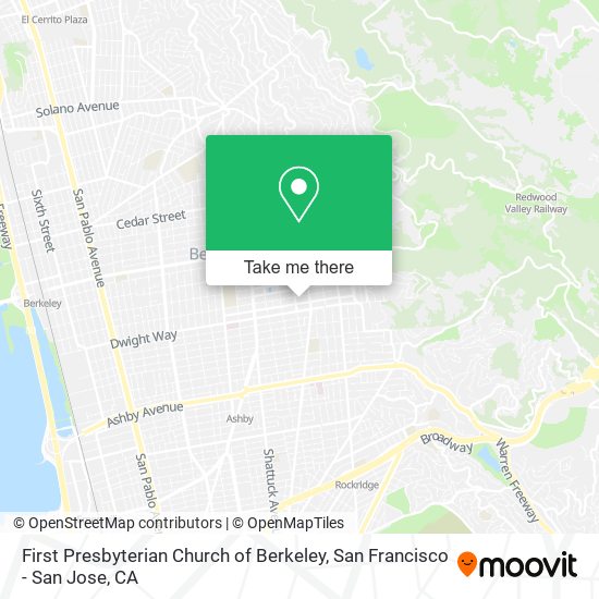 First Presbyterian Church of Berkeley map