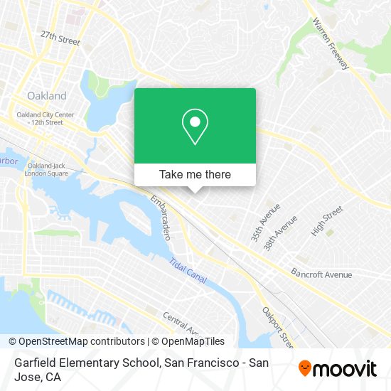 Mapa de Garfield Elementary School