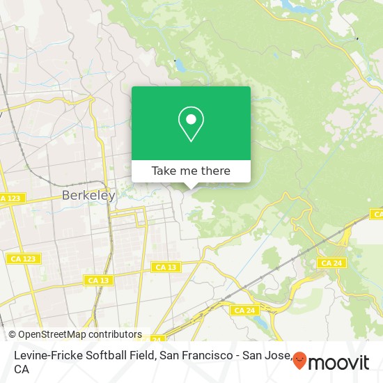 Levine-Fricke Softball Field map