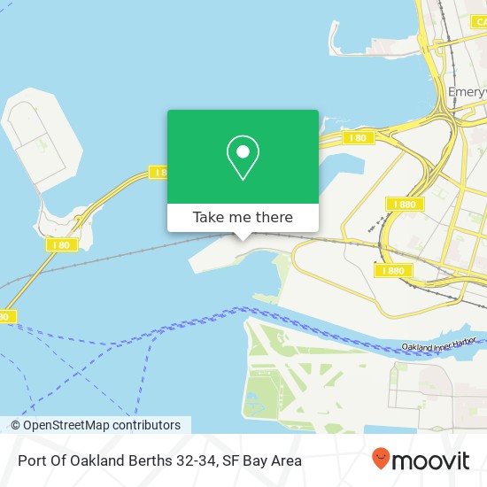 Port Of Oakland Berths 32-34 map