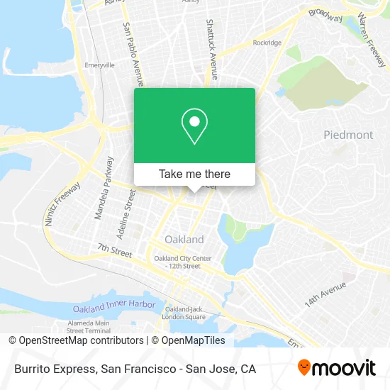 Burrito Express map