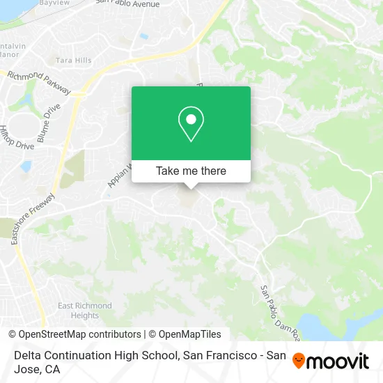 Delta Continuation High School map