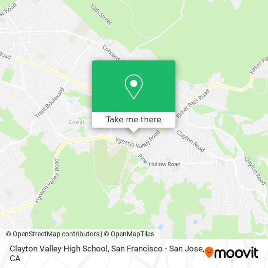 Mapa de Clayton Valley High School