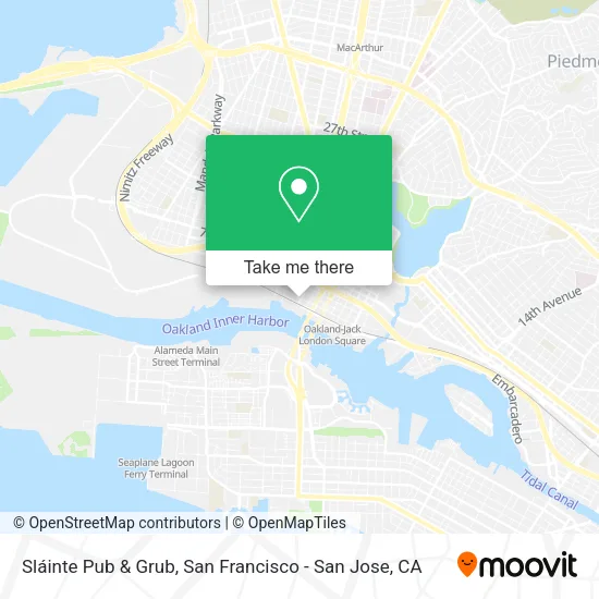 Mapa de Sláinte Pub & Grub
