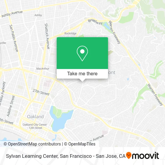 Sylvan Learning Center map
