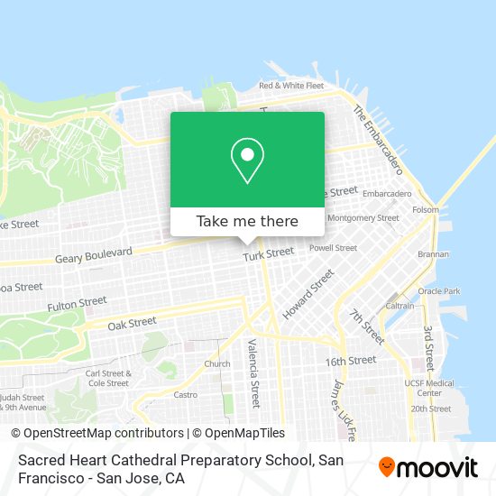 Sacred Heart Cathedral Preparatory School map