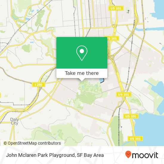 Mapa de John Mclaren Park Playground