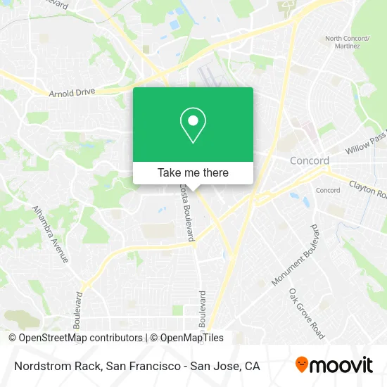 Mapa de Nordstrom Rack