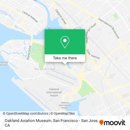 Oakland Aviation Museum map