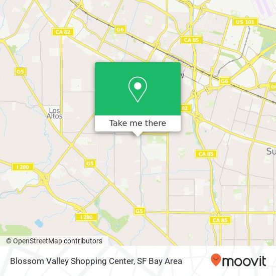 Mapa de Blossom Valley Shopping Center