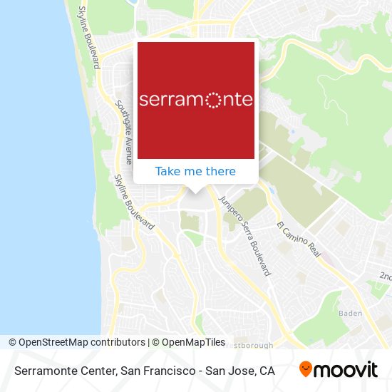Mapa de Serramonte Center