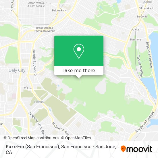 Kxxx-Fm (San Francisco) map