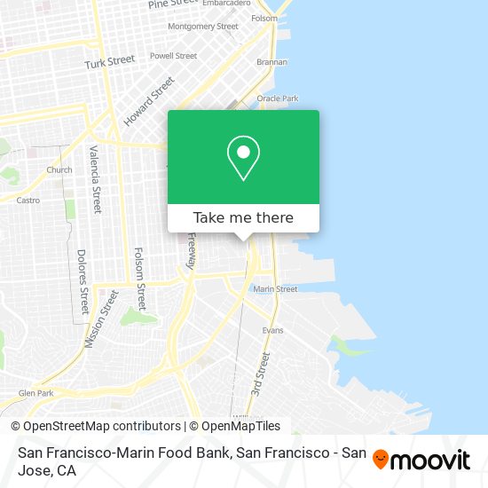 San Francisco-Marin Food Bank map