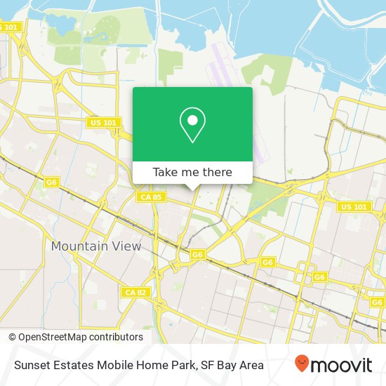 Sunset Estates Mobile Home Park map