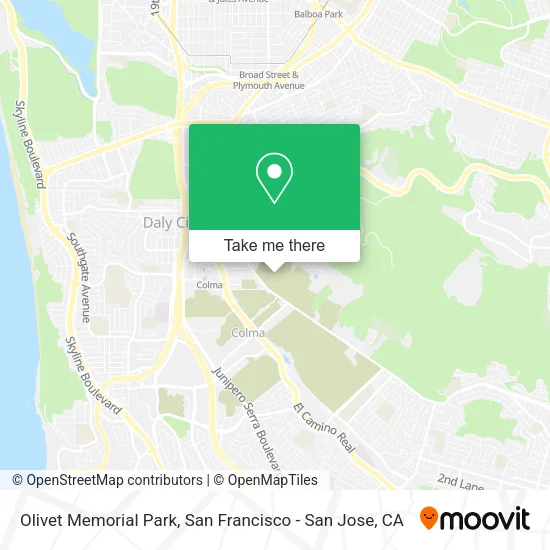 Mapa de Olivet Memorial Park