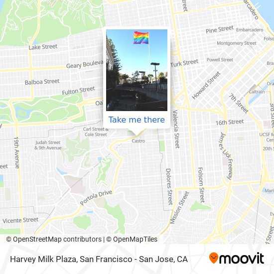 Harvey Milk Plaza map