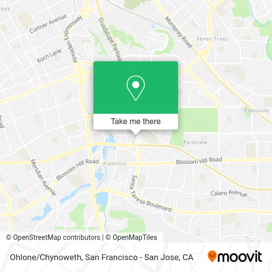 Ohlone/Chynoweth map