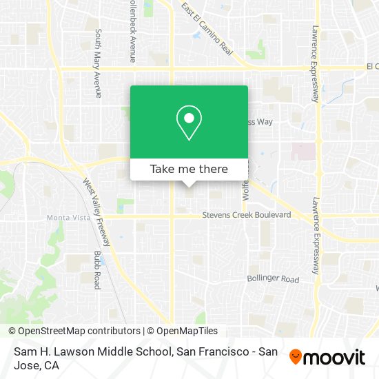 Sam H. Lawson Middle School map