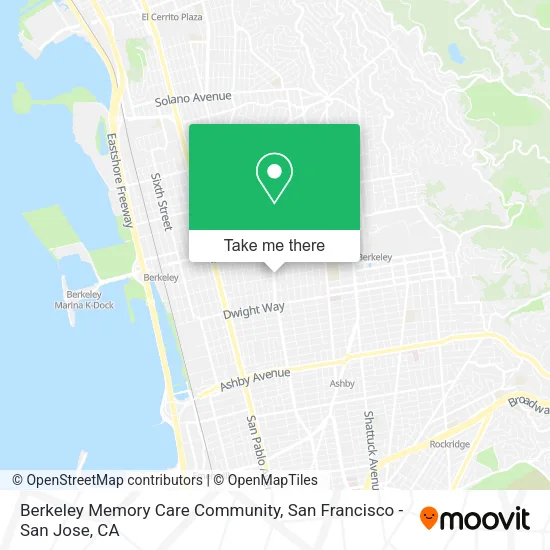 Mapa de Berkeley Memory Care Community