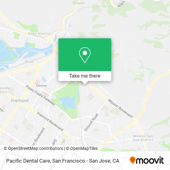 Pacific Dental Care map