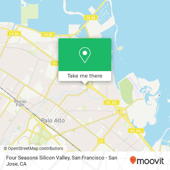 Mapa de Four Seasons Silicon Valley