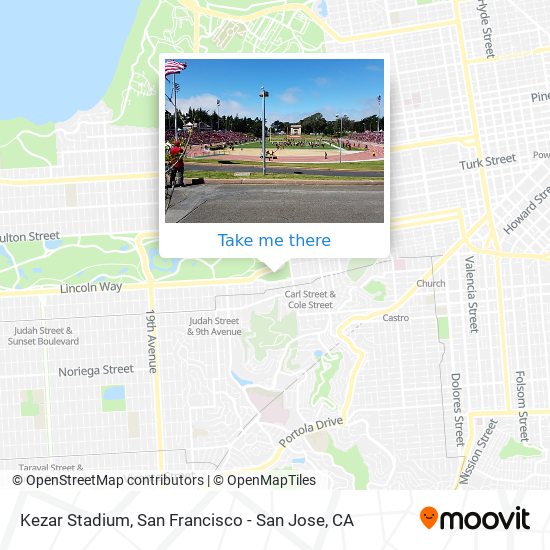 Kezar Stadium map