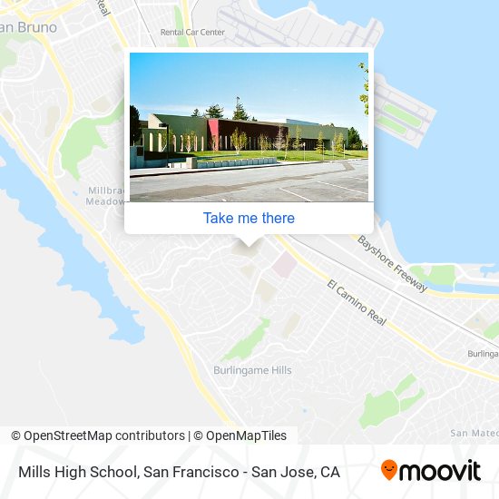 Mills High School map