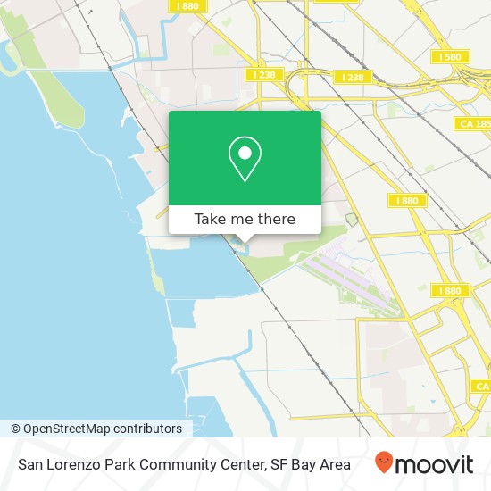 Mapa de San Lorenzo Park Community Center