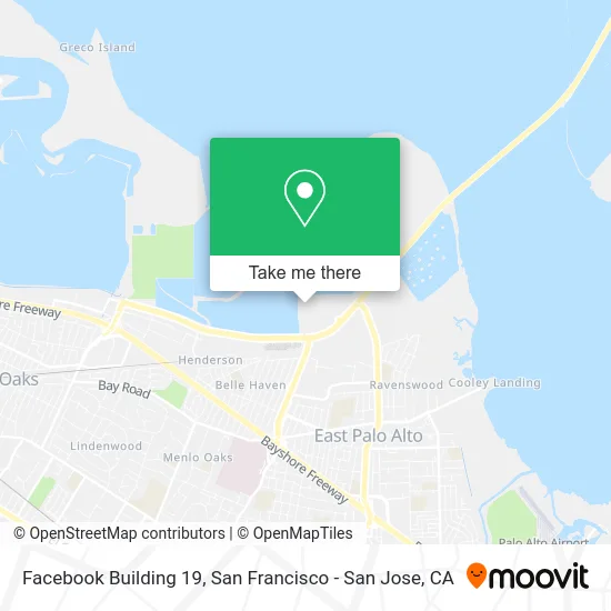 Facebook Building 19 map