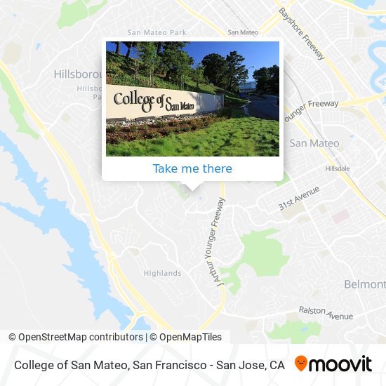 College of San Mateo map