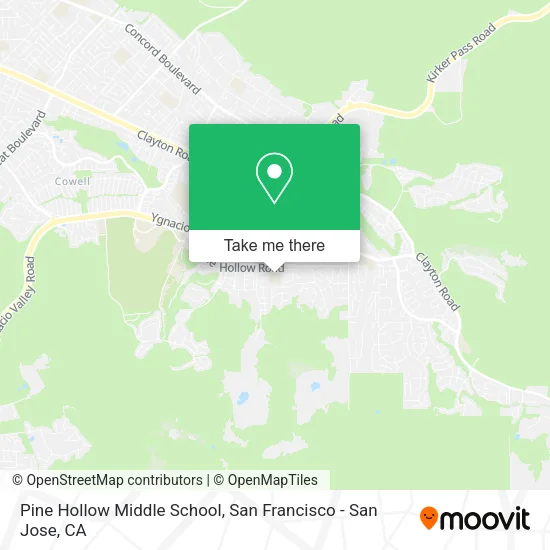 Mapa de Pine Hollow Middle School