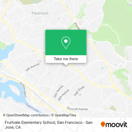 Fruitvale Elementary School map