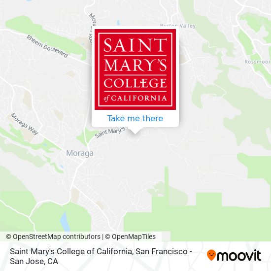 Saint Mary's College of California map