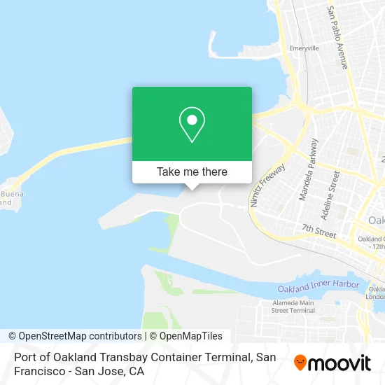 Port of Oakland Transbay Container Terminal map