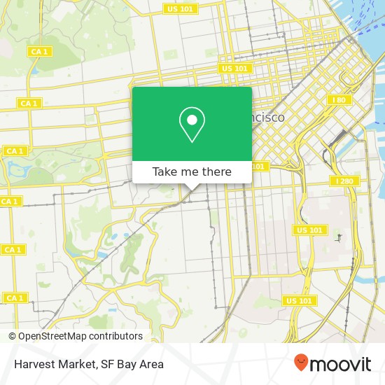 Harvest Market map