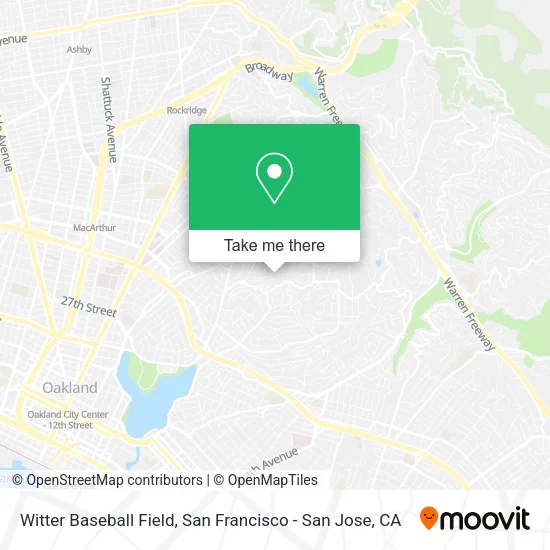 Witter Baseball Field map