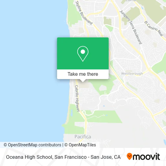 Oceana High School map