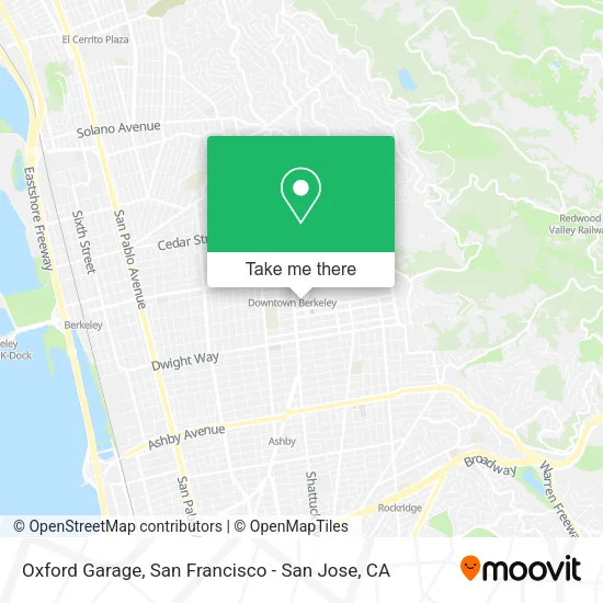 Oxford Garage map