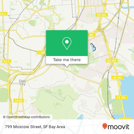 799 Moscow Street map