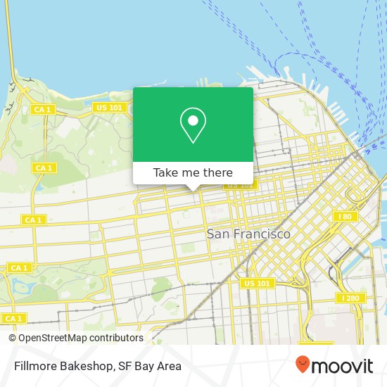 Fillmore Bakeshop map