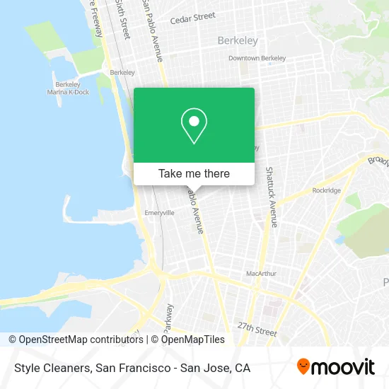 Style Cleaners map