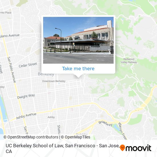 Mapa de UC Berkeley School of Law