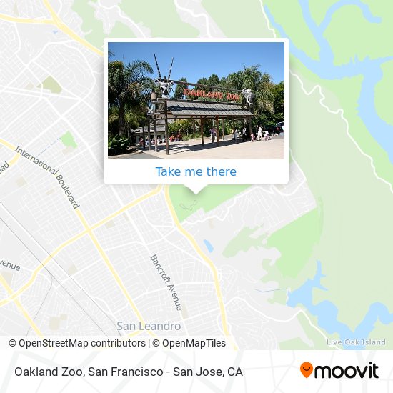 Mapa de Oakland Zoo