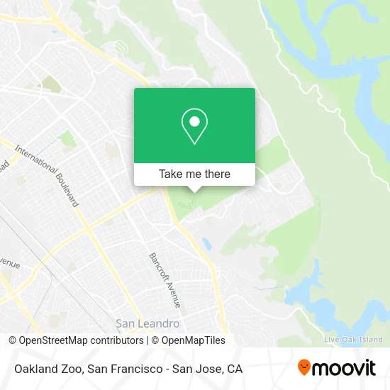 Mapa de Oakland Zoo