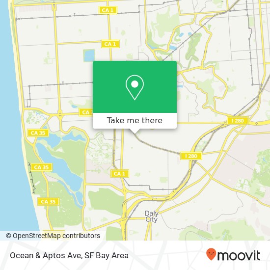 Mapa de Ocean & Aptos Ave