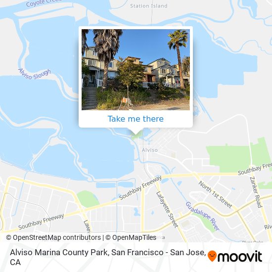 Alviso Marina County Park map