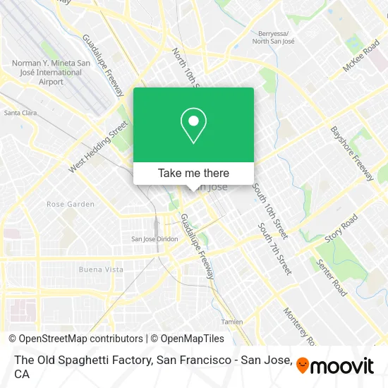 Mapa de The Old Spaghetti Factory